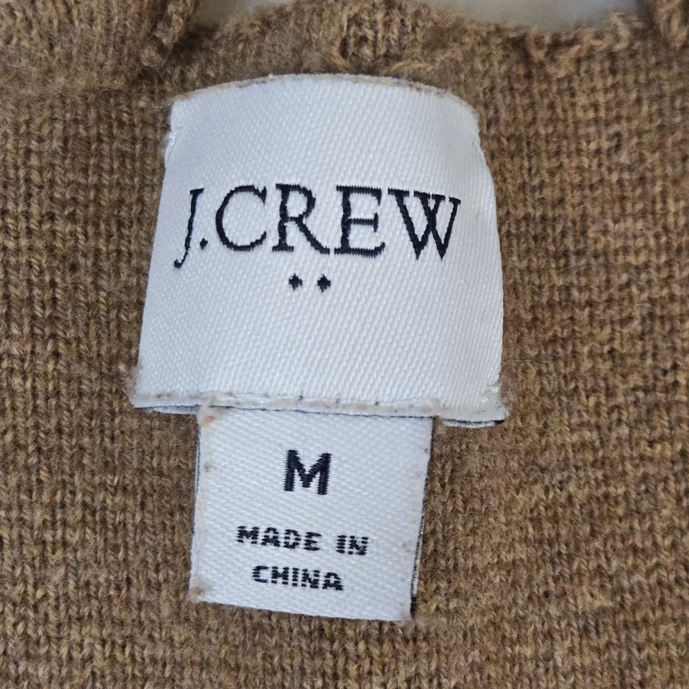J. Crew Open Front Longline Cardigan Medium